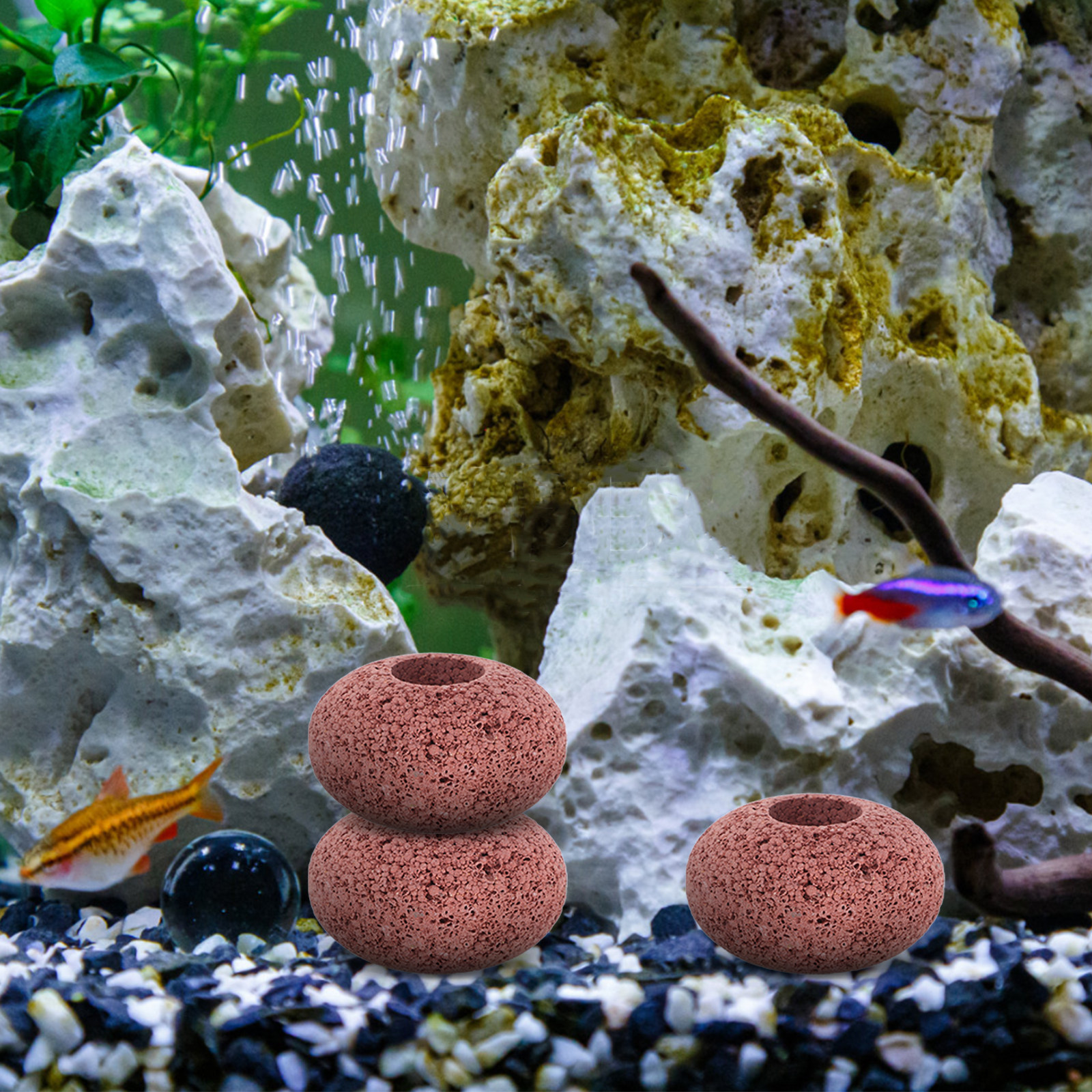 Planted Aquarium Ph - 6Pcs Volcano Aquarium Rock Decor Aquatic