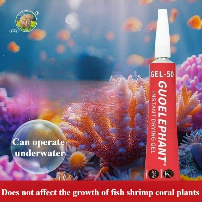 Aquarium Plant Glue Gel - SPS LPS Coral Reef Frags Plug