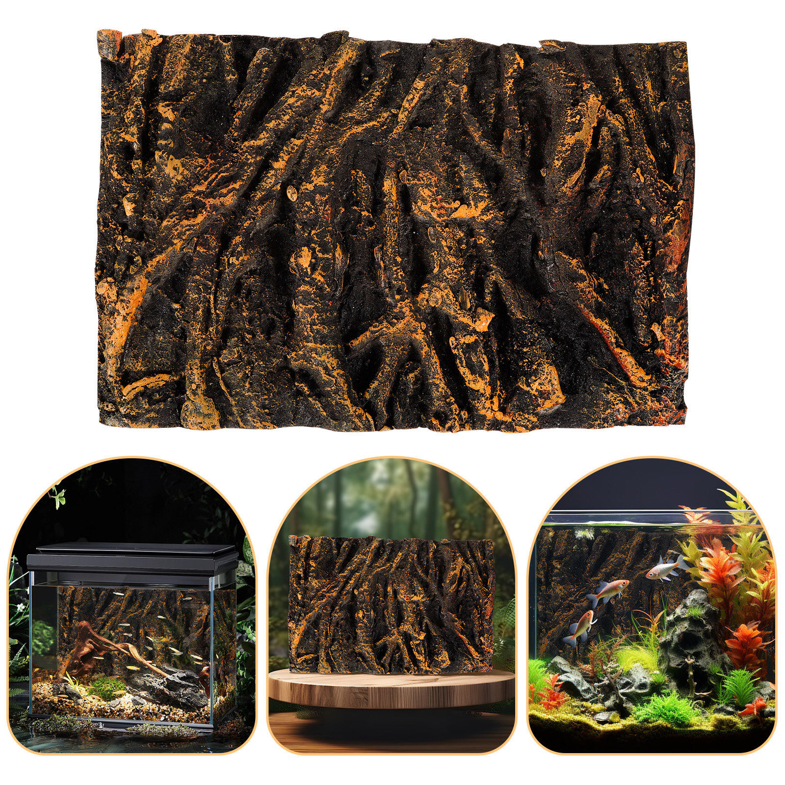 Aquarium Plant Growing - 3D Tree Root PU Aquarium Background