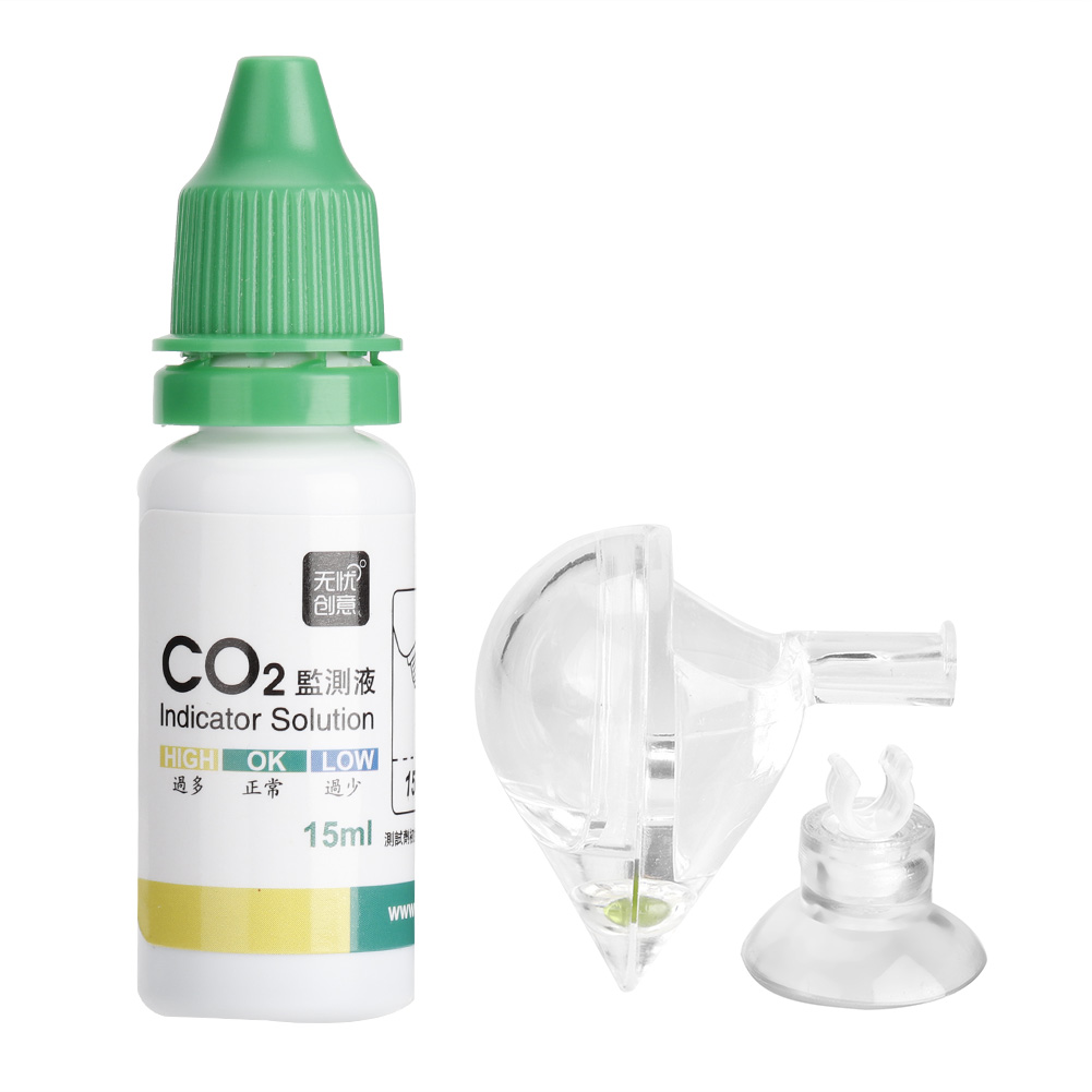 Glass Co2 Drop Checker - Fish CO2 Monitor Aquarium CO2 Monitor