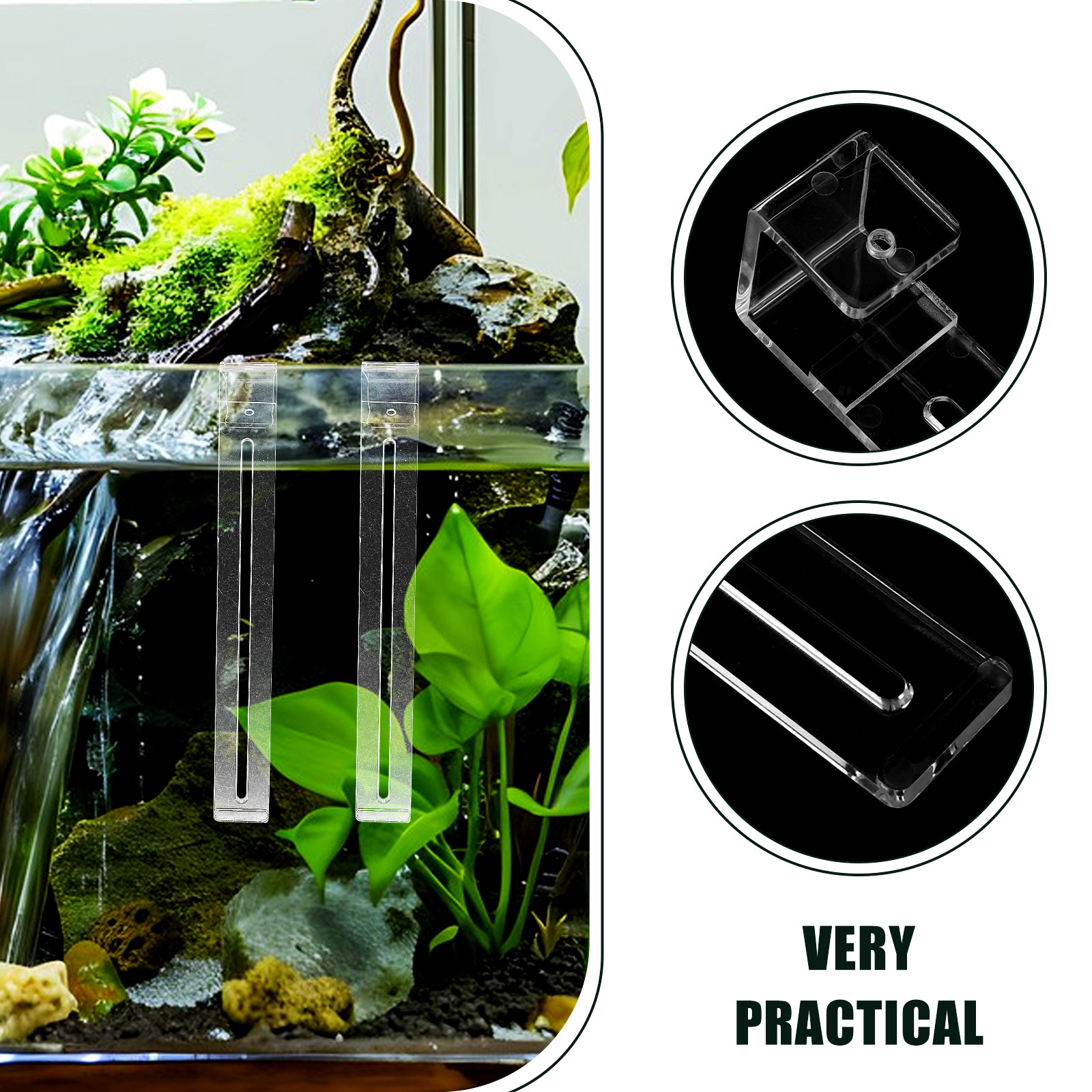 2Pcs Lightweight Sturdy Plasti - Aquarium Planted Tank Setup 评论和价格