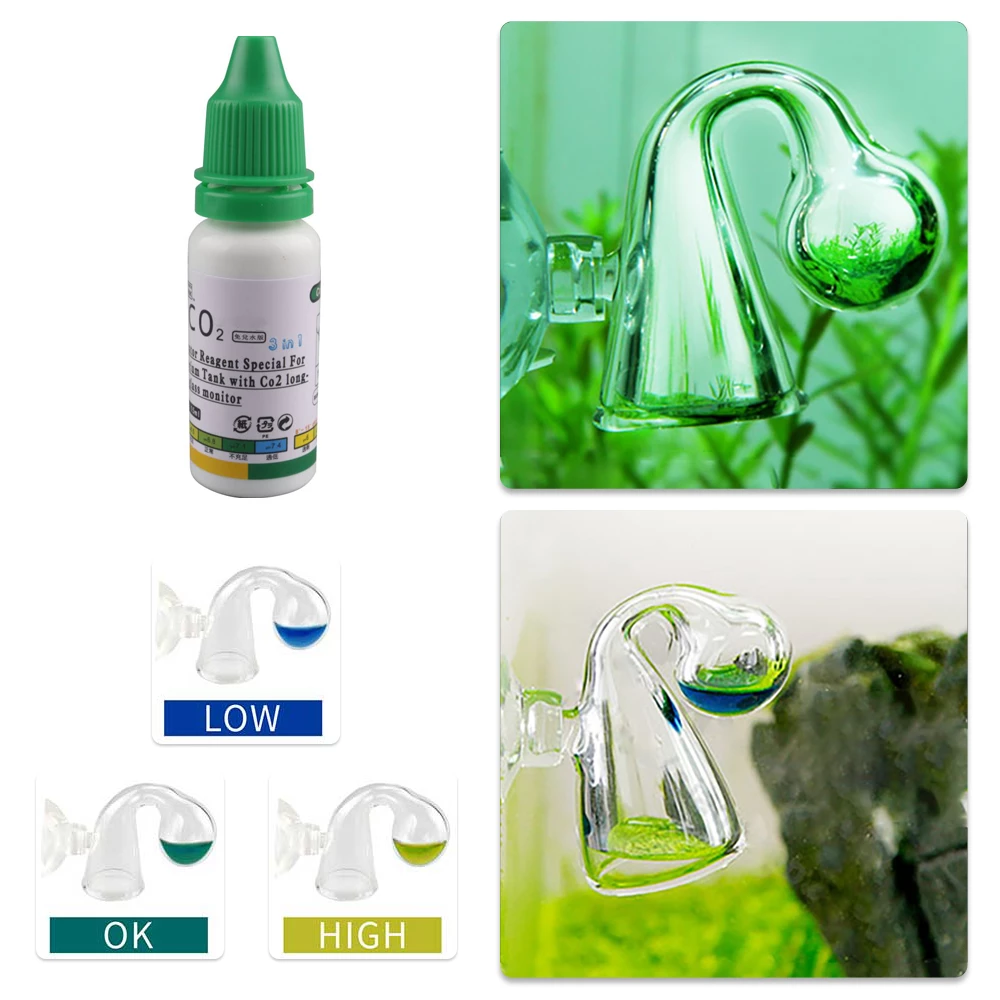 Aquarium CO2 Indicator DIY Fis - Glass Co2 Drop Checker 评论和价格