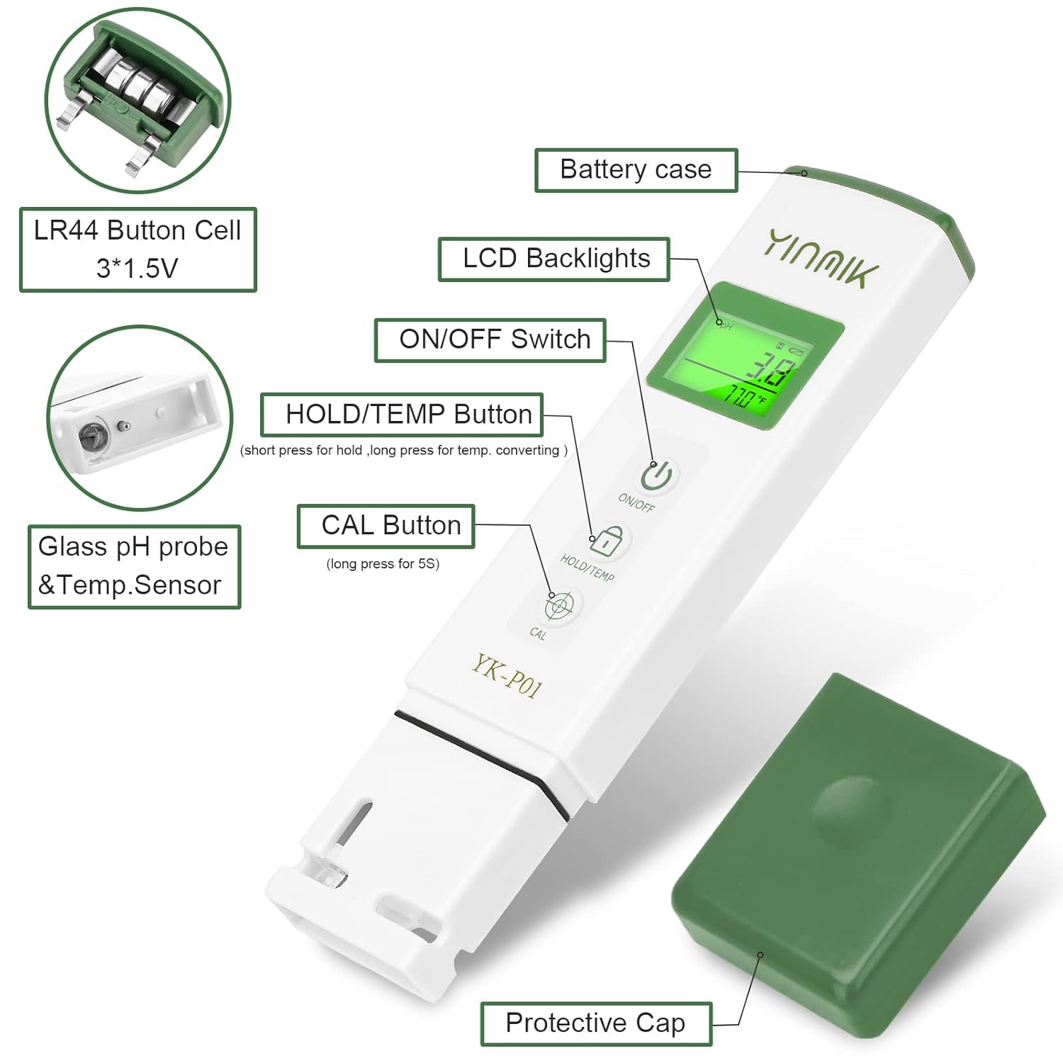 pH Meter Tester for Water Hydr - Planted Aquarium Ph 评论和价格