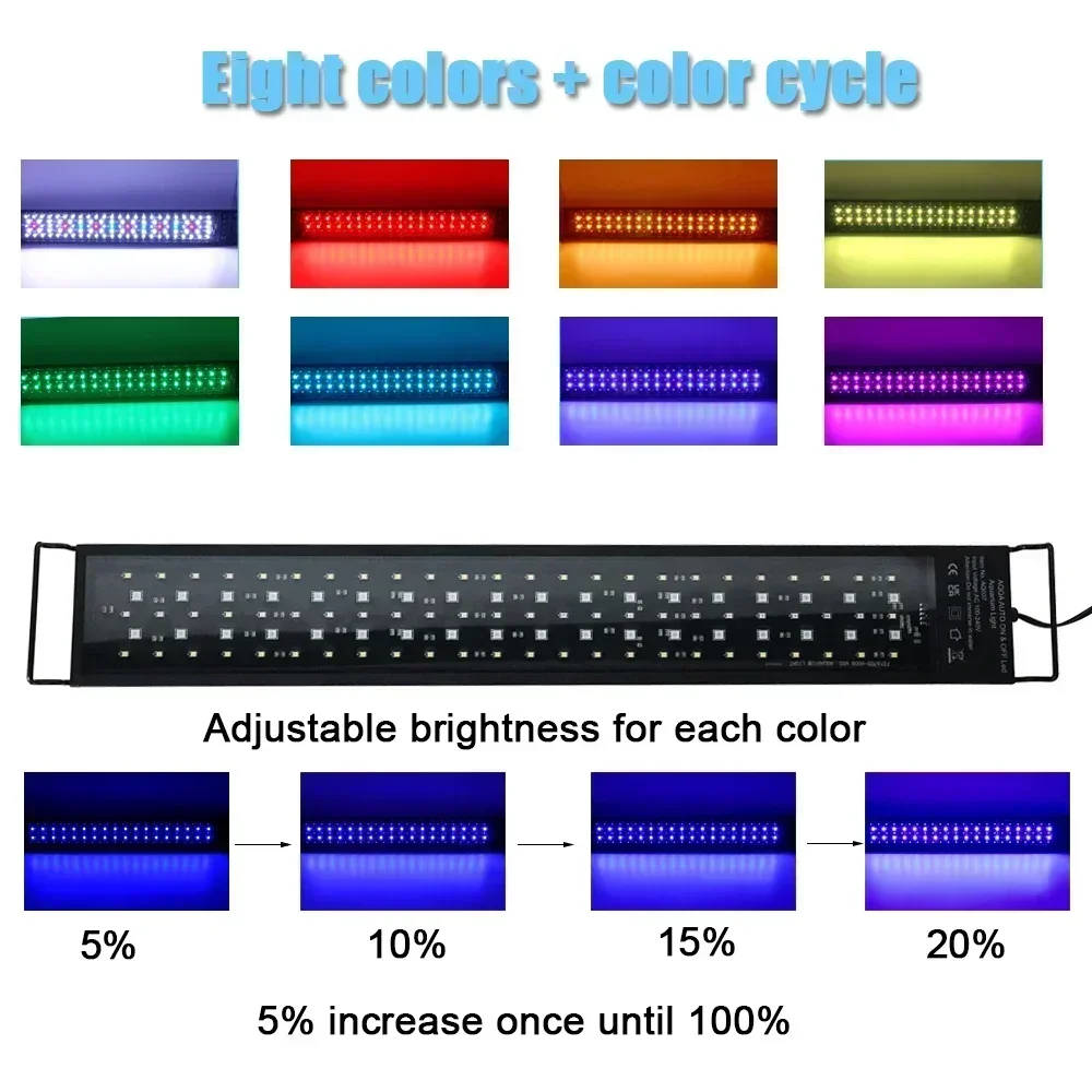 IP68 Waterproof Aquarium LED L - Aquarium Plant Growth 评论和价格