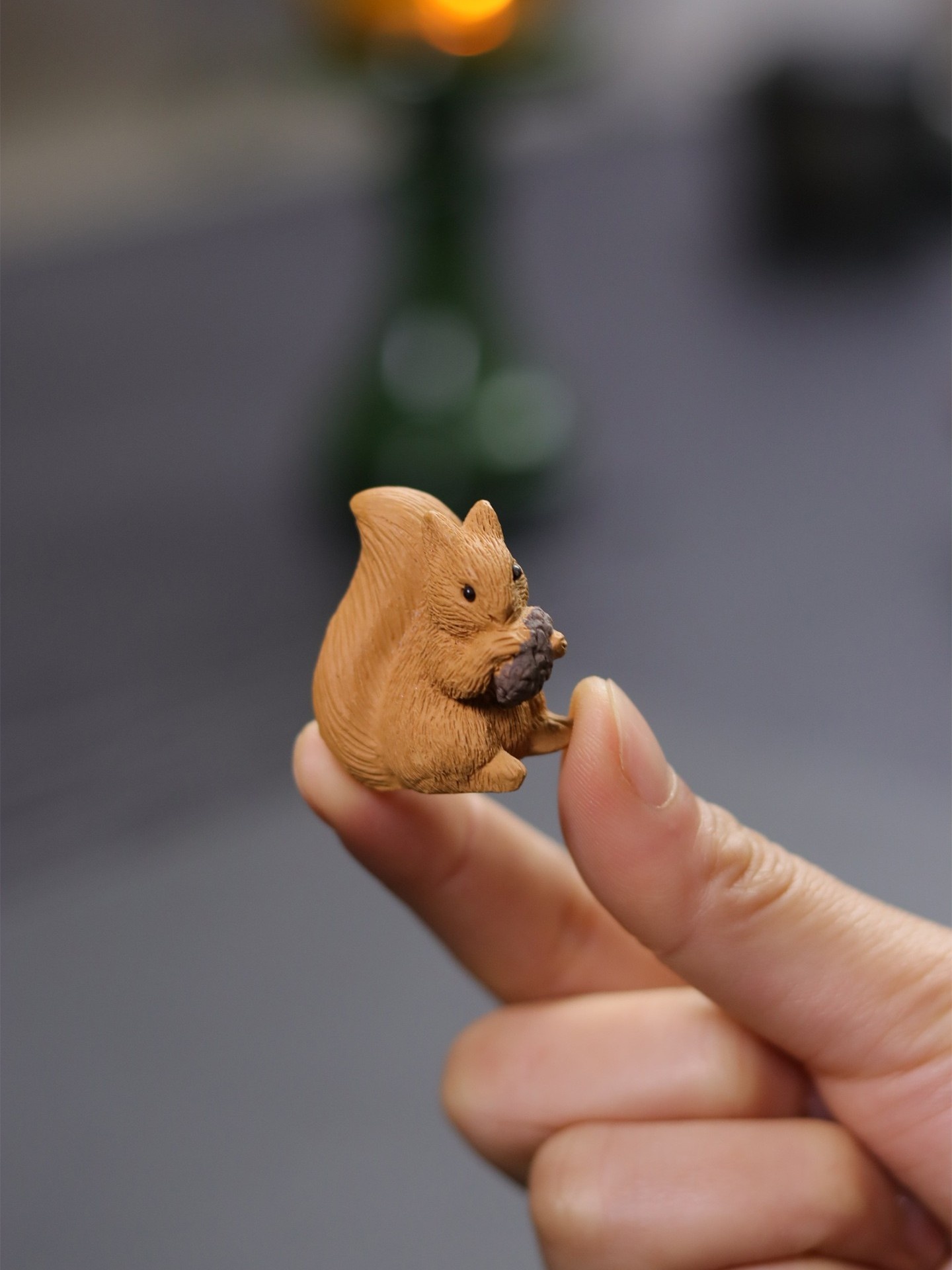  Purple Clay Tea Pet Squirrel  - Aquarium Plant Ornament 评论和价格