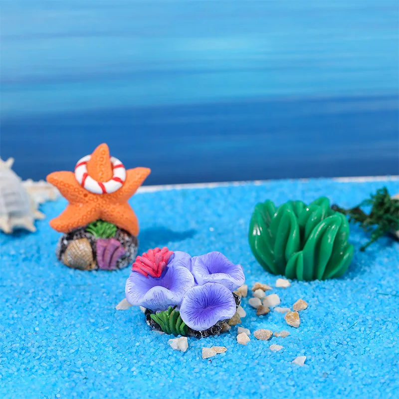 Colorful Resin Aquarium Mini A - Aquarium Plant Ornament 评论和价格