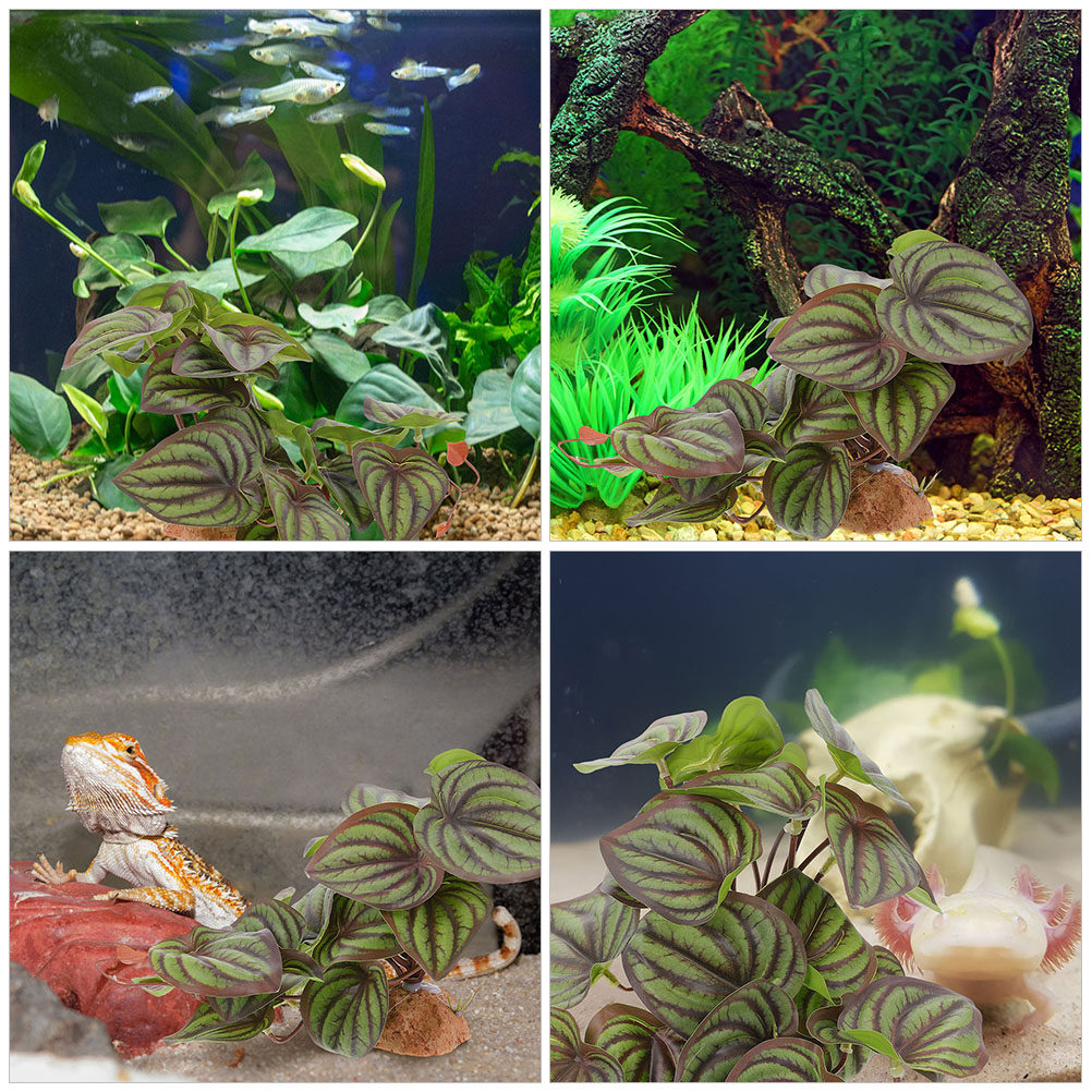 Lifelike Artificial Reptile Pl - Aquarium Plant Ornament 评论和价格