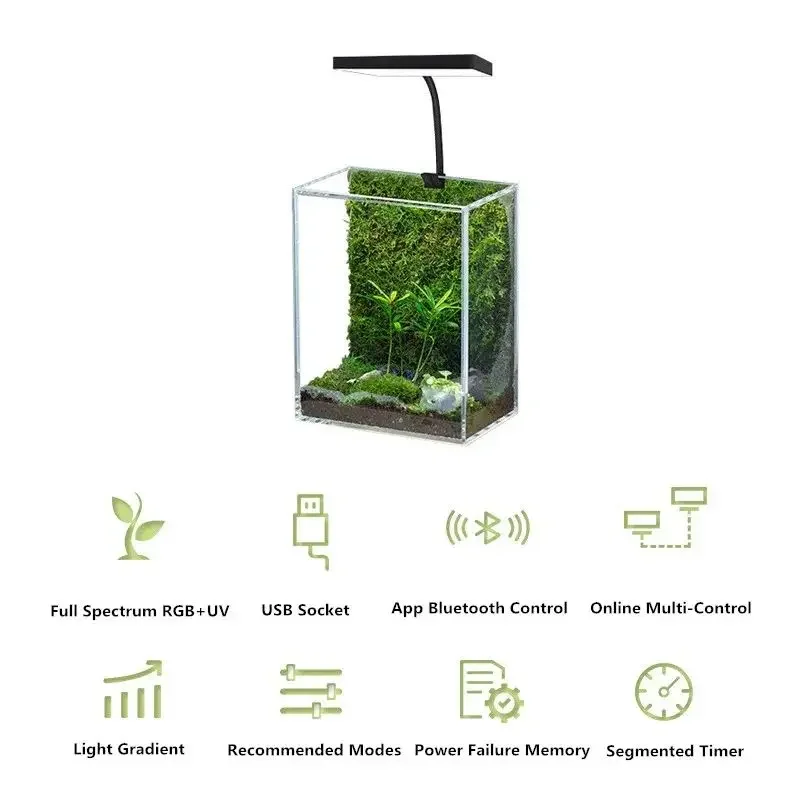 WEEK AQUA Mini 9 Pro USB Nano  - Aquarium Plant Ornament 评论和价格