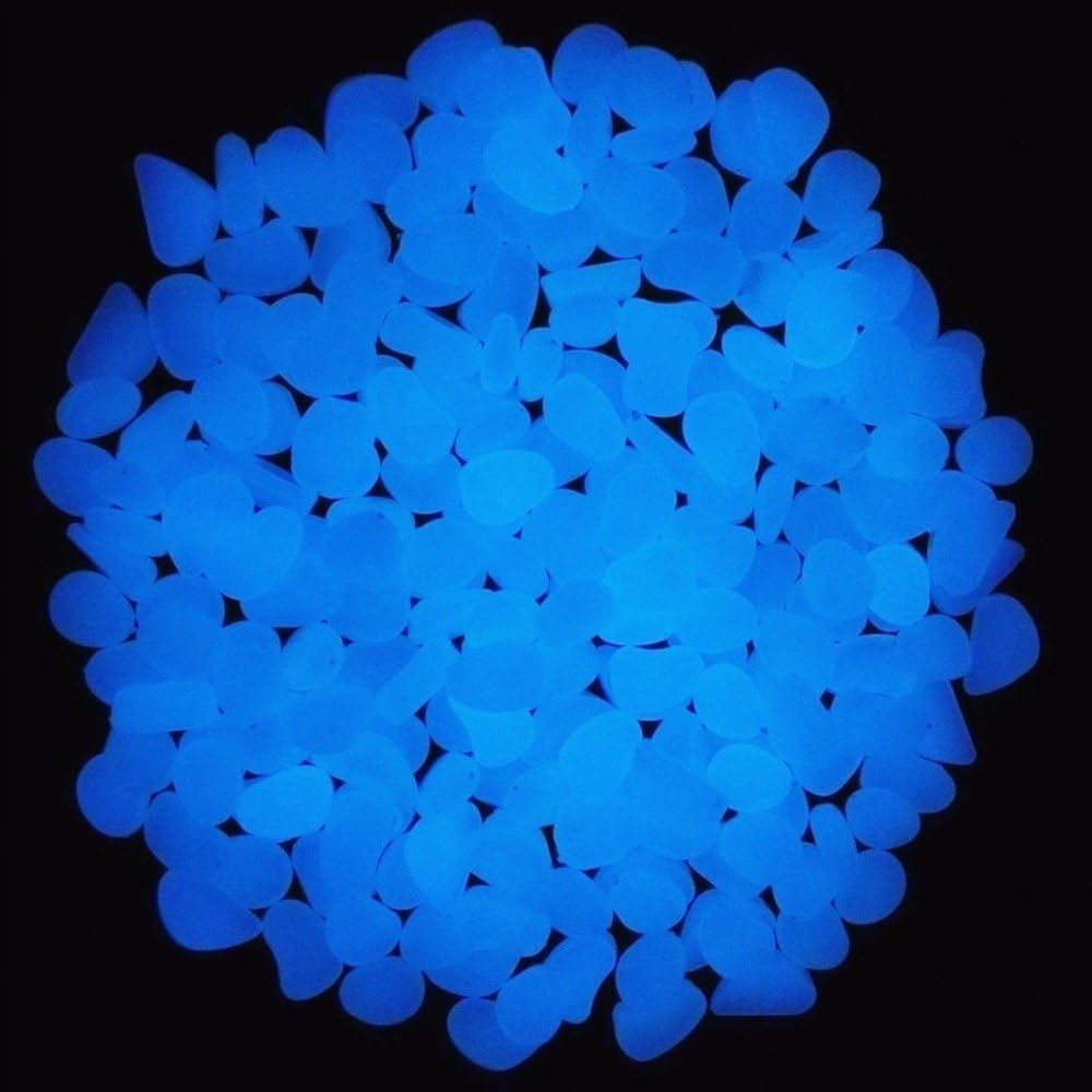 Fish Tank Rocks Glow Blue Pebb - Aquarium Plant Ornament 评论和价格