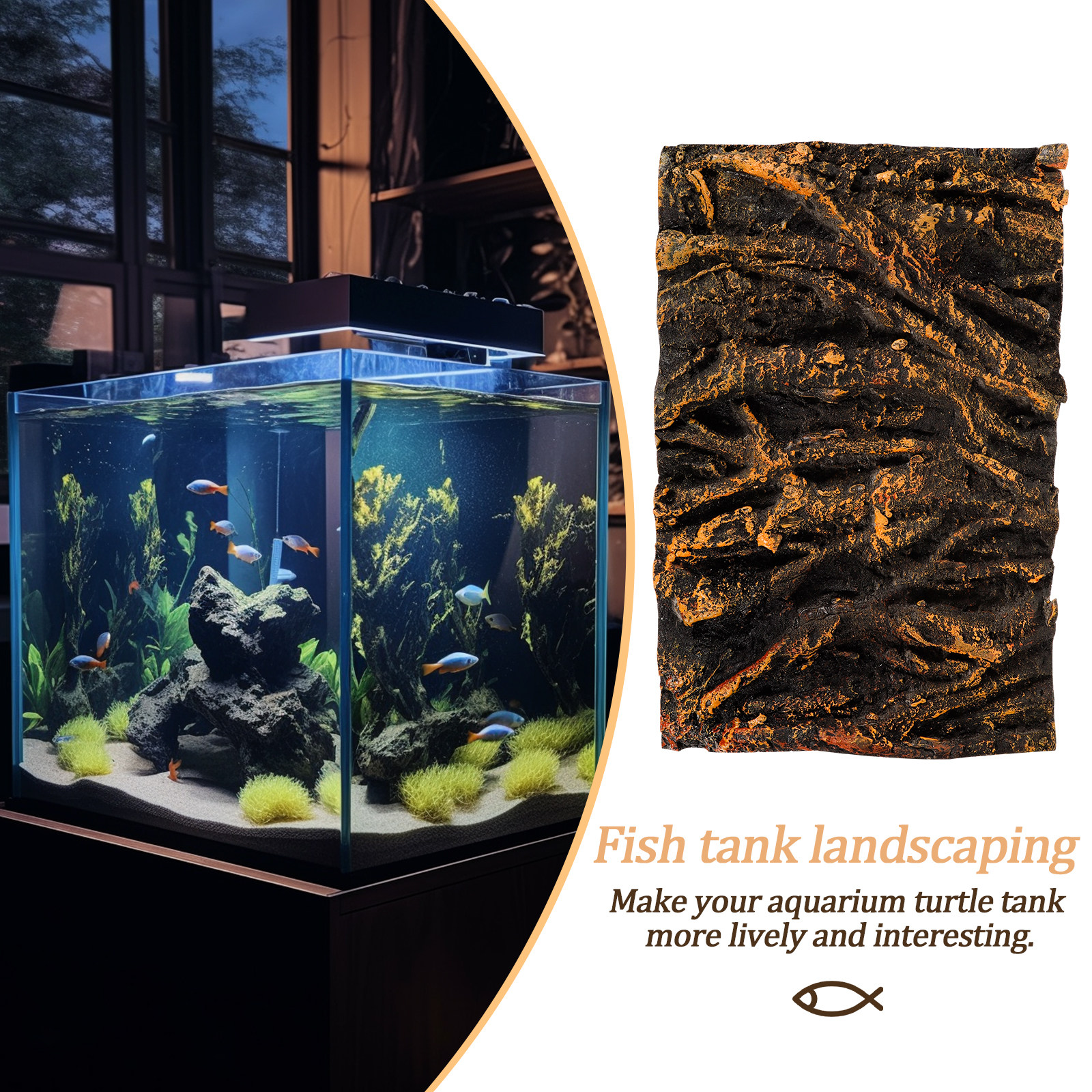 3D Tree Root PU Aquarium Backg - Aquarium Plant Growing 评论和价格