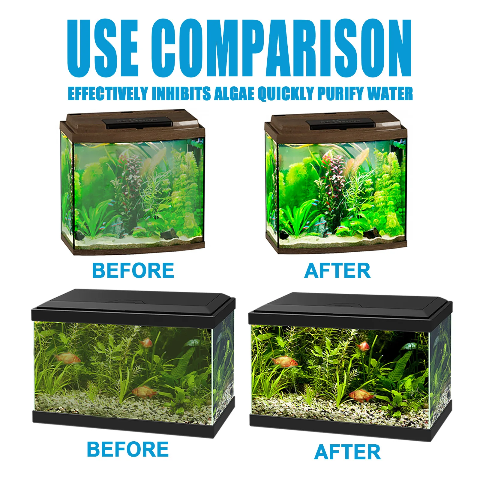 Fish Tank Algaecide Tablets，Cl - Planted Aquarium Algae Control 评论和价格
