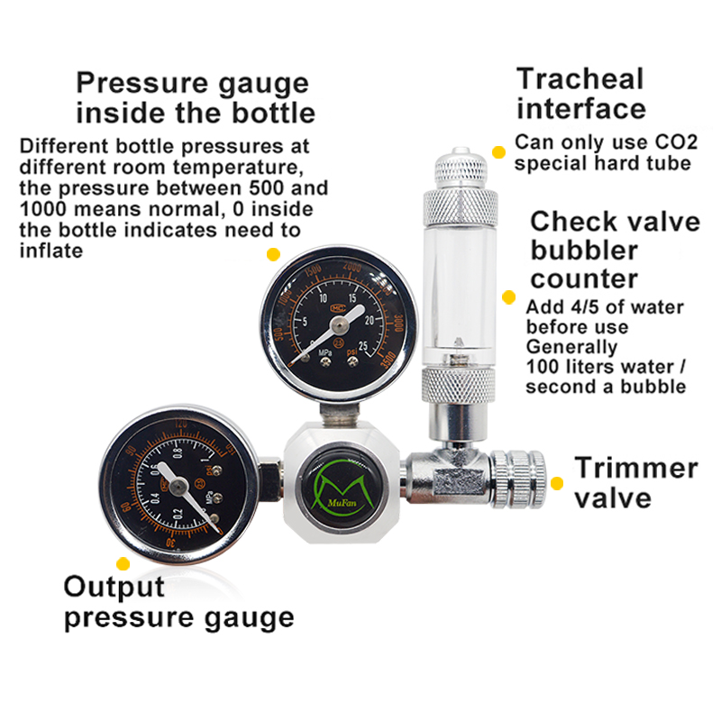 Aquarium CO2 Regulator Magneti - Planted Aquarium Co2 System 评论和价格
