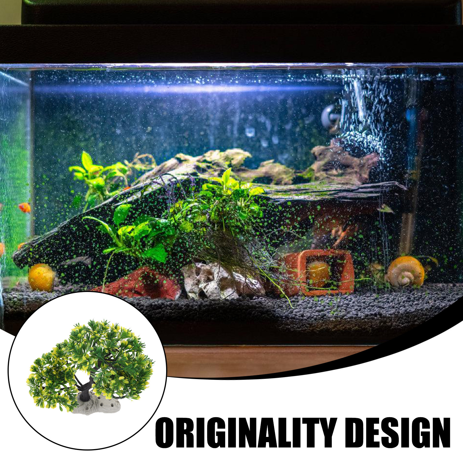 Sophisticated Artificial Pine  - Aquarium Planted Tank Setup 评论和价格
